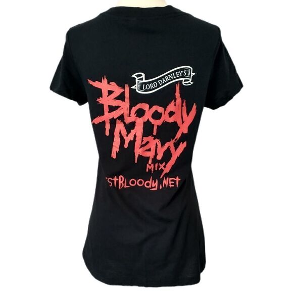 Bloody Mary T Shirt Lord Darnleys Top Pullover Popover Medium V Neck Goth Grunge - Picture 2 of 16
